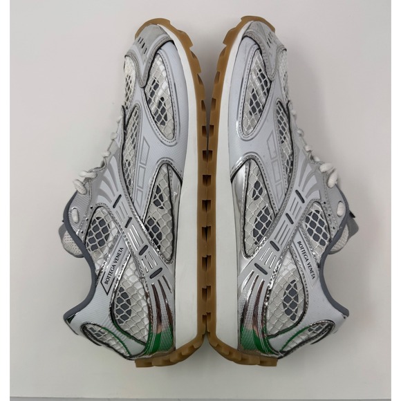 Bottega Veneta Orbit Sneaker White/Silver Size 13 US 46 EU - Picture 3 of 10